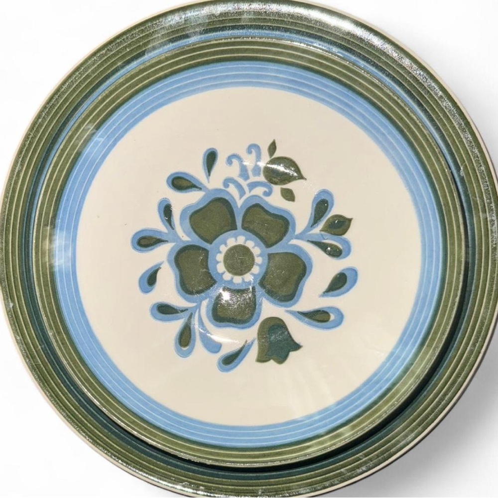 Spring Green Ironstone Serving Bowl & Platter Set – Royal Ironstone Lancaster - Picture 4 of 4